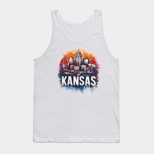 Kansas City Tank Top by Vehicles-Art